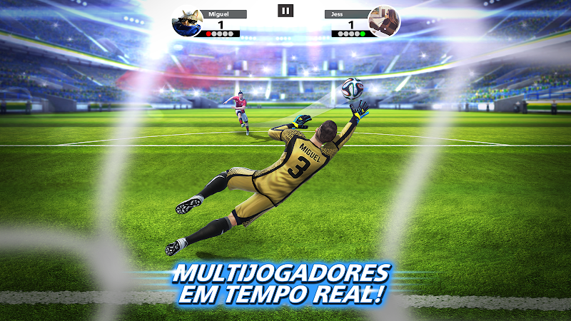 Imagem de jogabilidade de Football Strike: Online Soccer